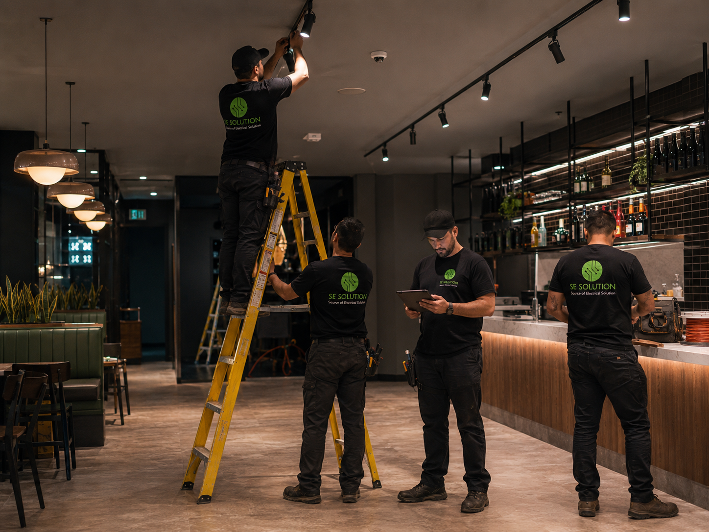 Commercial electrical services — recent install in Metro Detroit
