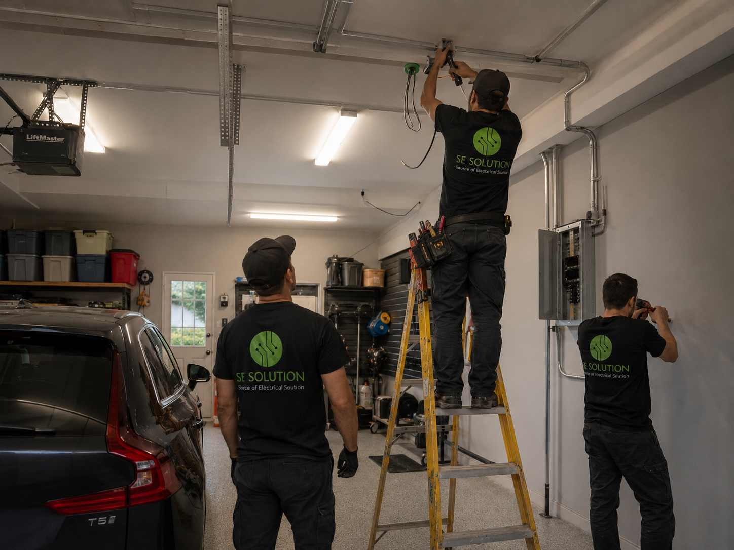 Residential electrical services — recent install in Metro Detroit